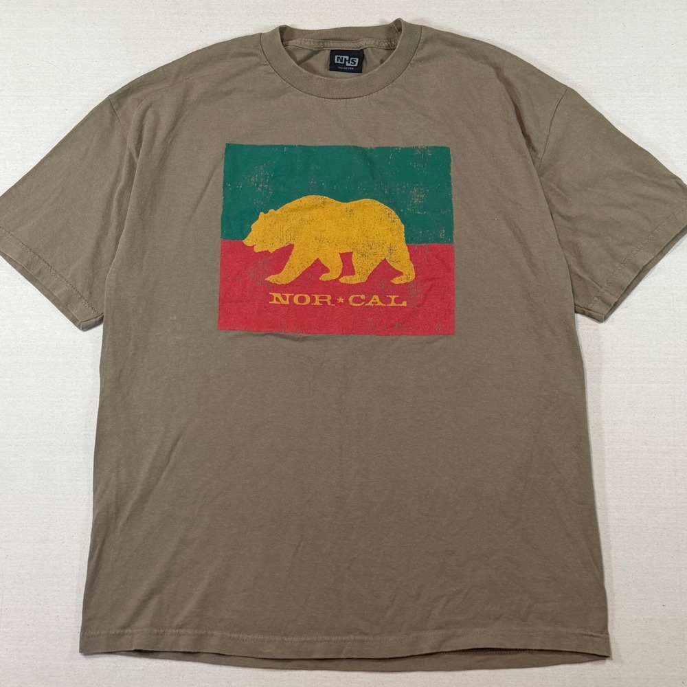 Vintage NHS Nor Cal Graphic Shirt Mens Large California Bear Skate Tee